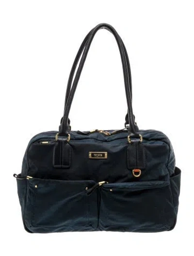 Pre-owned Tumi Nylon Shoulder Bag In Blue