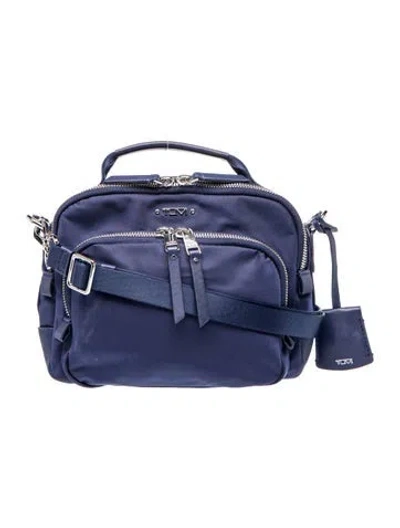 Pre-owned Tumi Nylon Shoulder Bag In Blue