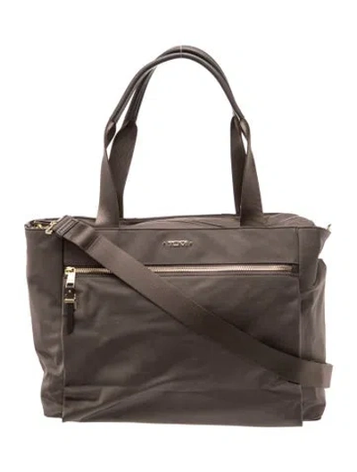 Pre-owned Tumi Nylon Shoulder Bag In Brown