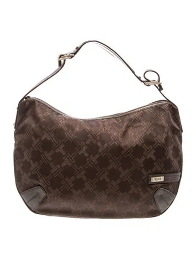 Pre-owned Tumi Nylon Shoulder Bag In Brown