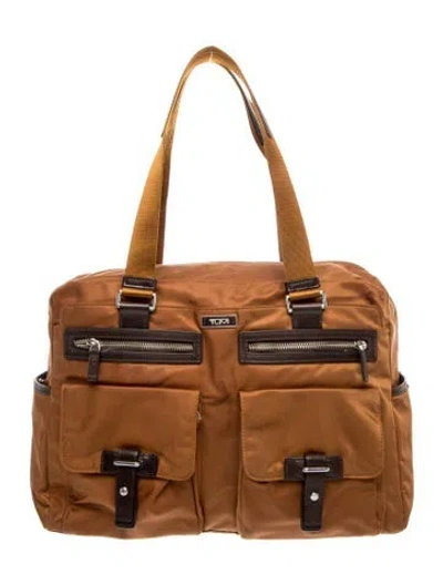 Pre-owned Tumi Nylon Shoulder Bag In Brown