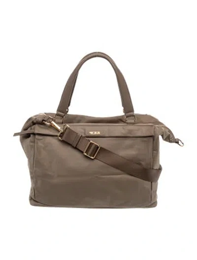 Pre-owned Tumi Nylon Shoulder Bag In Brown