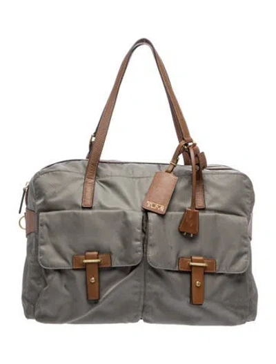 Pre-owned Tumi Nylon Shoulder Bag In Gray