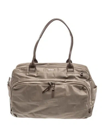 Pre-owned Tumi Nylon Shoulder Bag In Gray