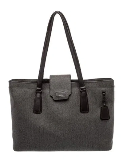 Pre-owned Tumi Nylon Shoulder Bag In Gray