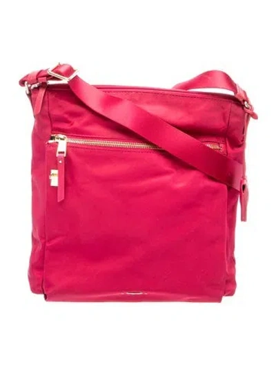 Pre-owned Tumi Nylon Shoulder Bag In Pink