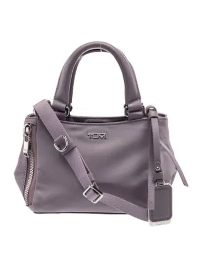 Pre-owned Tumi Nylon Shoulder Bag In Purple