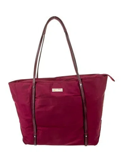 Pre-owned Tumi Nylon Shoulder Bag In Red