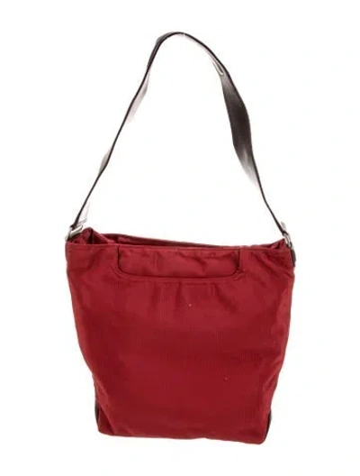 Pre-owned Tumi Nylon Shoulder Bag In Red