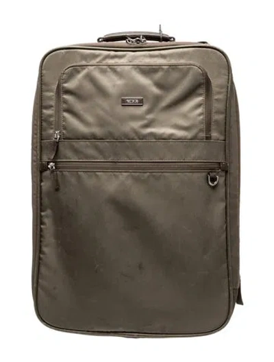 Pre-owned Tumi Nylon Suitcase In Green