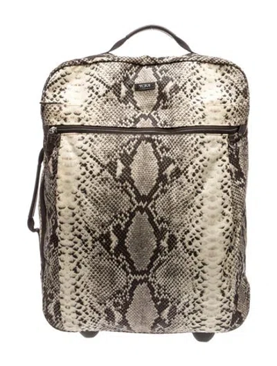 Pre-owned Tumi Nylon Suitcase In Neutrals