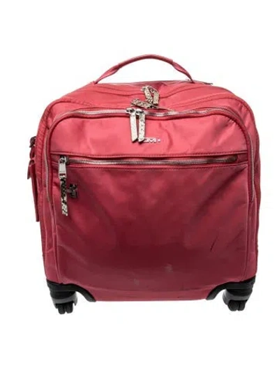 Pre-owned Tumi Nylon Suitcase In Red
