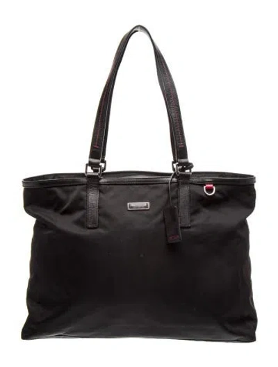 Pre-owned Tumi Nylon Top Handle Bag In Black
