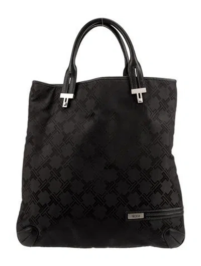 Pre-owned Tumi Nylon Top Handle Bag In Black