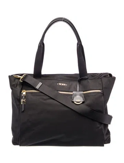 Pre-owned Tumi Nylon Top Handle Bag In Black
