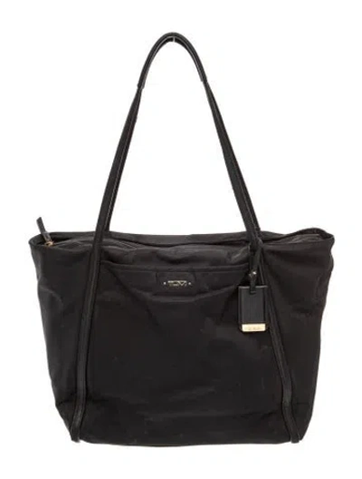 Pre-owned Tumi Nylon Top Handle Bag In Black