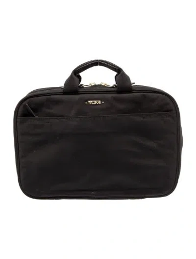 Pre-owned Tumi Nylon Top Handle Bag In Black