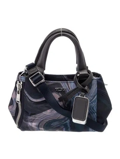 Pre-owned Tumi Nylon Top Handle Bag In Blue