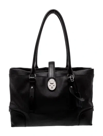 Pre-owned Tumi Nylon Top Handle Bag In Blue