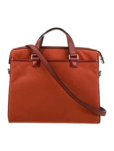 Pre-owned Tumi Nylon Top Handle Bag In Brown