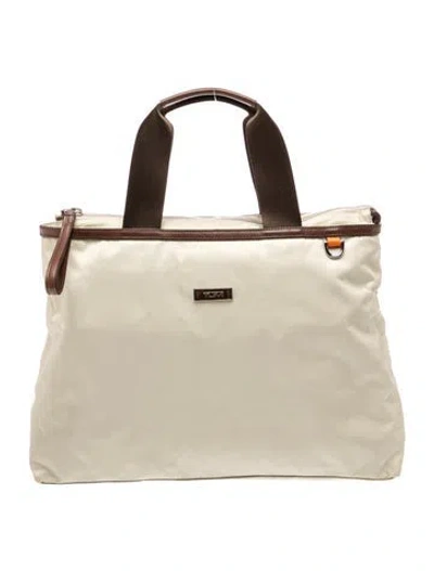 Pre-owned Tumi Nylon Top Handle Bag In Neutrals