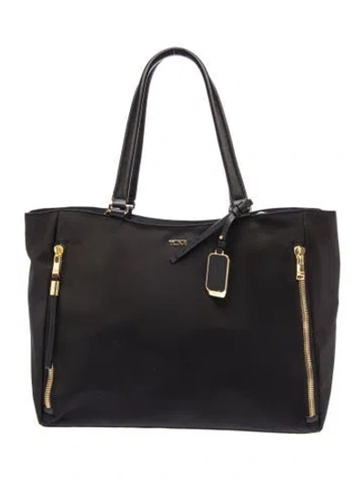 Pre-owned Tumi Nylon Tote In Black