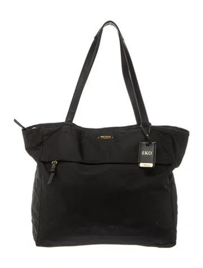 Pre-owned Tumi Nylon Tote In Black