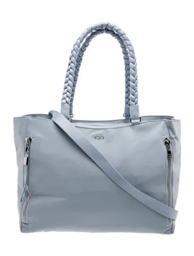 Pre-owned Tumi Nylon Tote In Blue