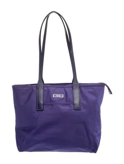 Pre-owned Tumi Nylon Tote In Blue