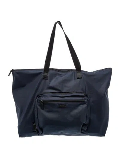 Pre-owned Tumi Nylon Tote In Blue