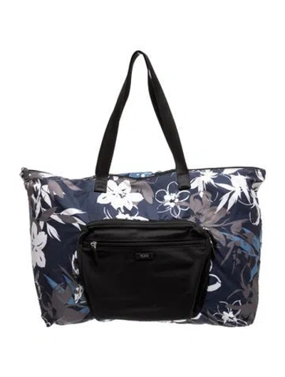 Pre-owned Tumi Nylon Tote In Blue