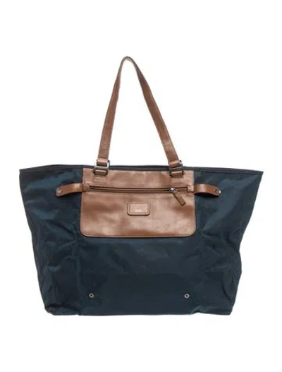 Pre-owned Tumi Nylon Tote In Blue