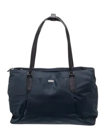 Pre-owned Tumi Nylon Tote In Blue