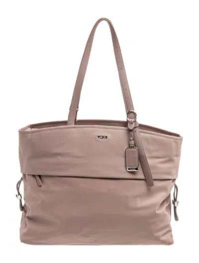 Pre-owned Tumi Nylon Tote In Brown