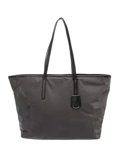 Pre-owned Tumi Nylon Tote In Gray