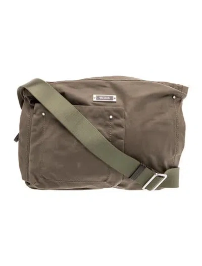 Pre-owned Tumi Nylon Tote In Green