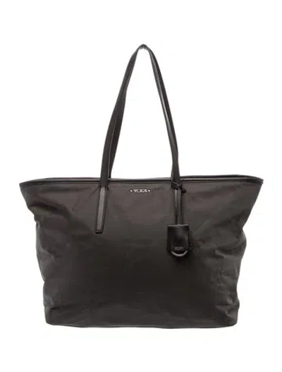 Pre-owned Tumi Nylon Tote In Grey