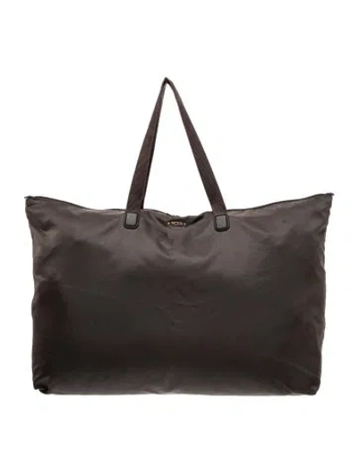 Pre-owned Tumi Nylon Tote In Grey