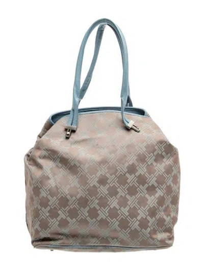 Pre-owned Tumi Nylon Tote In Grey