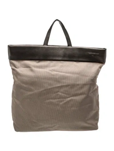 Pre-owned Tumi Nylon Tote In Grey/neutrals