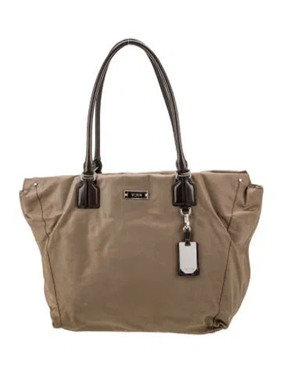 Pre-owned Tumi Nylon Tote In Neutral
