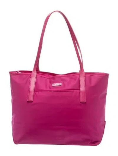 Pre-owned Tumi Nylon Tote In Purple