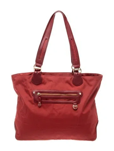 Pre-owned Tumi Nylon Tote In Red