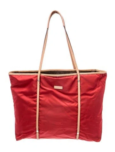 Pre-owned Tumi Nylon Tote In Red