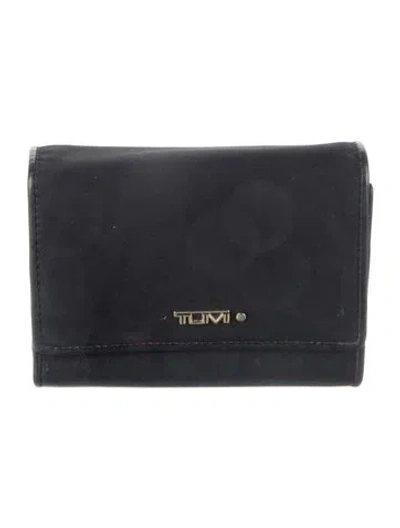 Pre-owned Tumi Nylon Trifold Wallet In Black