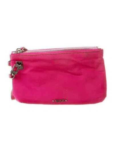 Pre-owned Tumi Nylon Wallet In Pink