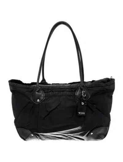 Pre-owned Tumi Nylon Weekender Bag In Black