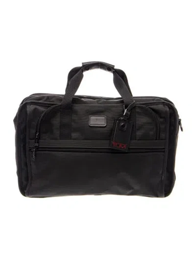 Pre-owned Tumi Nylon Weekender Bag In Black