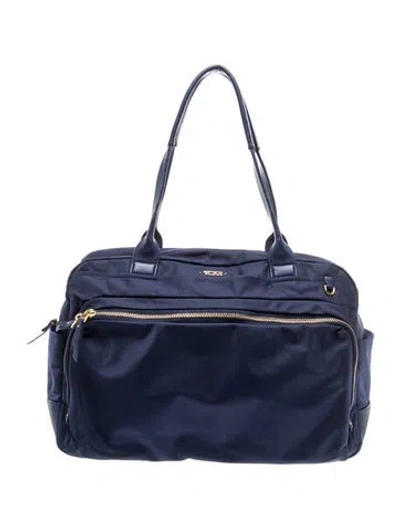 Pre-owned Tumi Nylon Weekender Bag In Blue