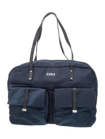 Pre-owned Tumi Nylon Weekender Bag In Blue